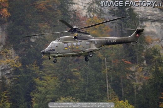 2009-10-08 Meiringen 112 Aerospatiale AS332 M-1 Super Puma